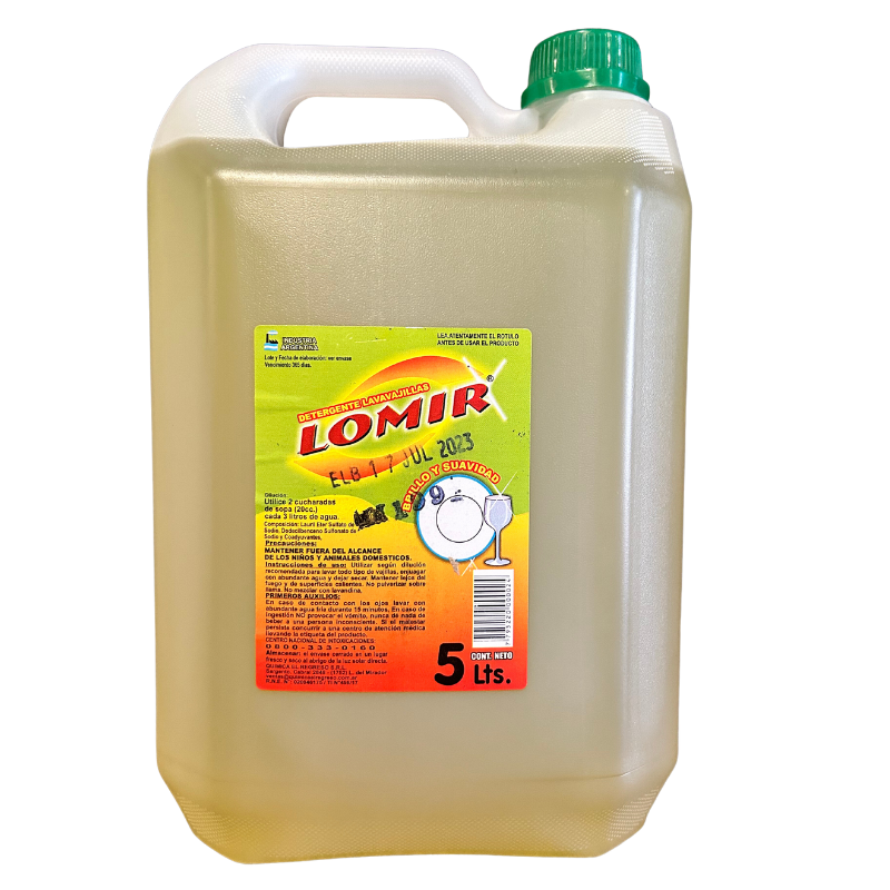 Detergente Lavavajilla Limon  x 5lts