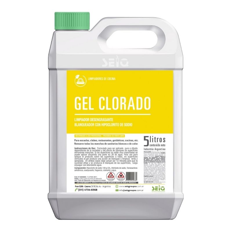 Lavandina en Gel x 5 Lts